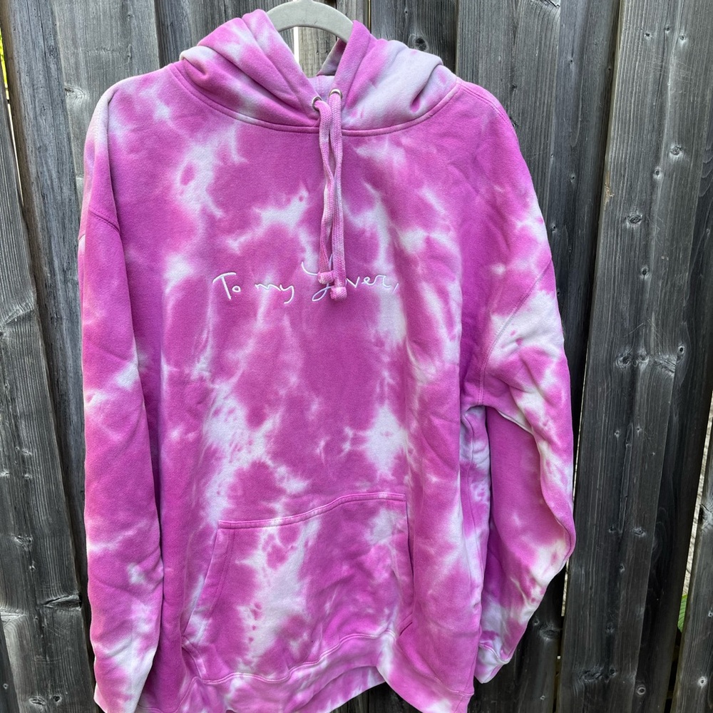Taylor Swift To My Lover Tie Dye Hoodie Size Large